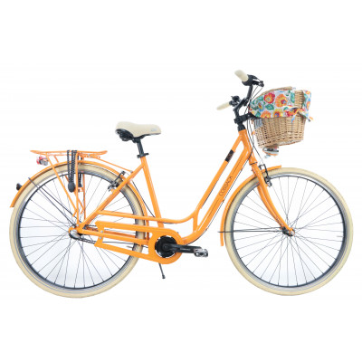 Dámsky retro bicykel Hliníkový 28" Cossack Moonrider 3-prevodový [A] Oranžový